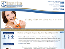 Tablet Screenshot of doorcountydentistry.com